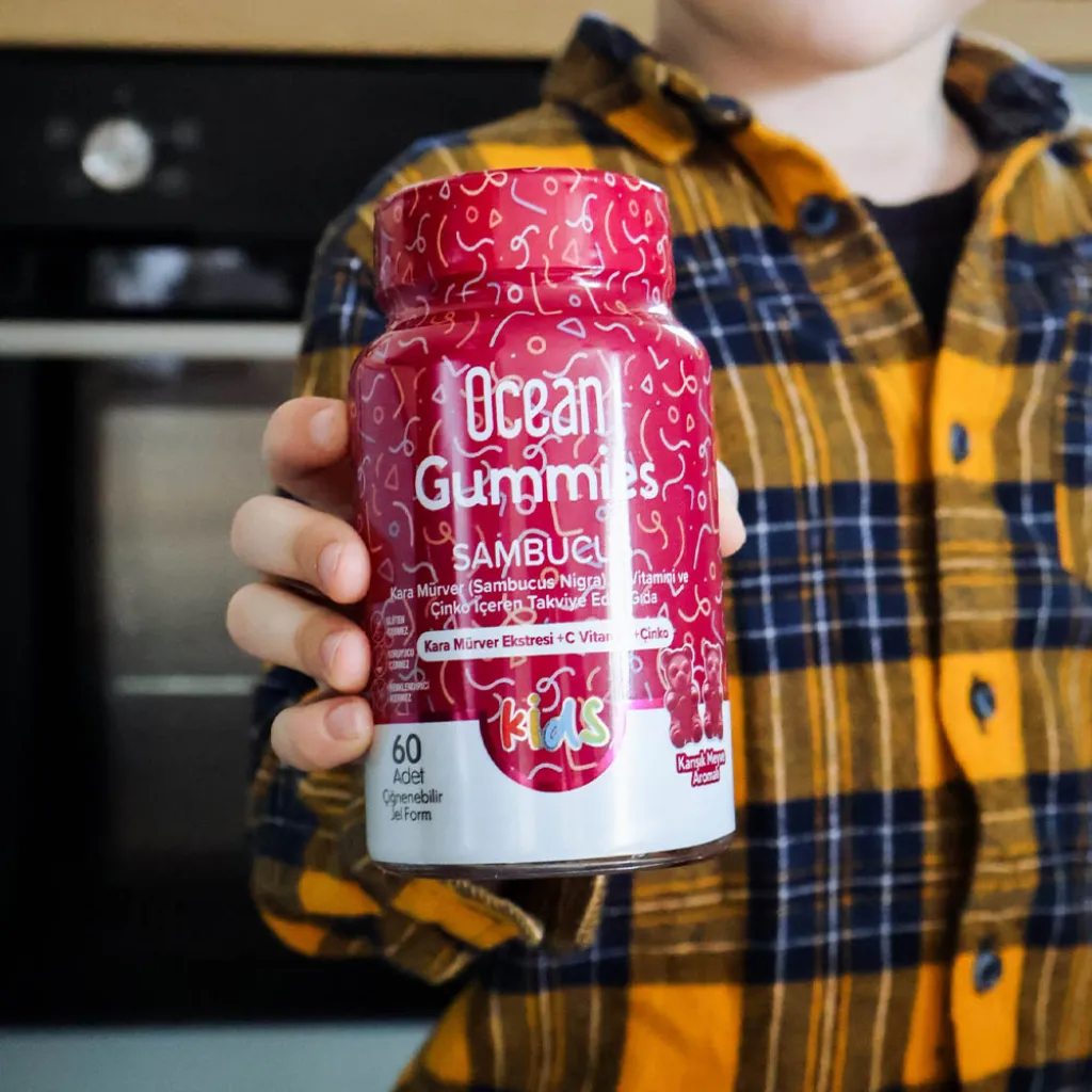Вітамінні желейні цукерки для дітей Orzax Ocean Smart Gummies Sambucus, 60 жувальних капсул