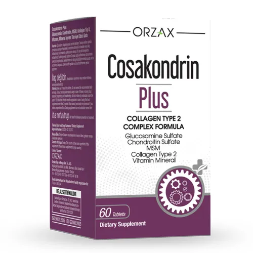 Дієтична добавка для зменшення болю та запалення в суглобах Cosakondrin Plus, 60 таблеток - Фото№1 Дієтична добавка для зменшення болю та запалення в суглобах Cosakondrin Plus, 60 таблеток - Фото№1