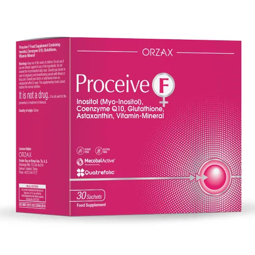 Дієтична добавка для жінок, які планують вагітність Orzax Proceive F, 30 саше - Фото№1 Дієтична добавка для жінок, які планують вагітність Orzax Proceive F, 30 саше - Фото№1