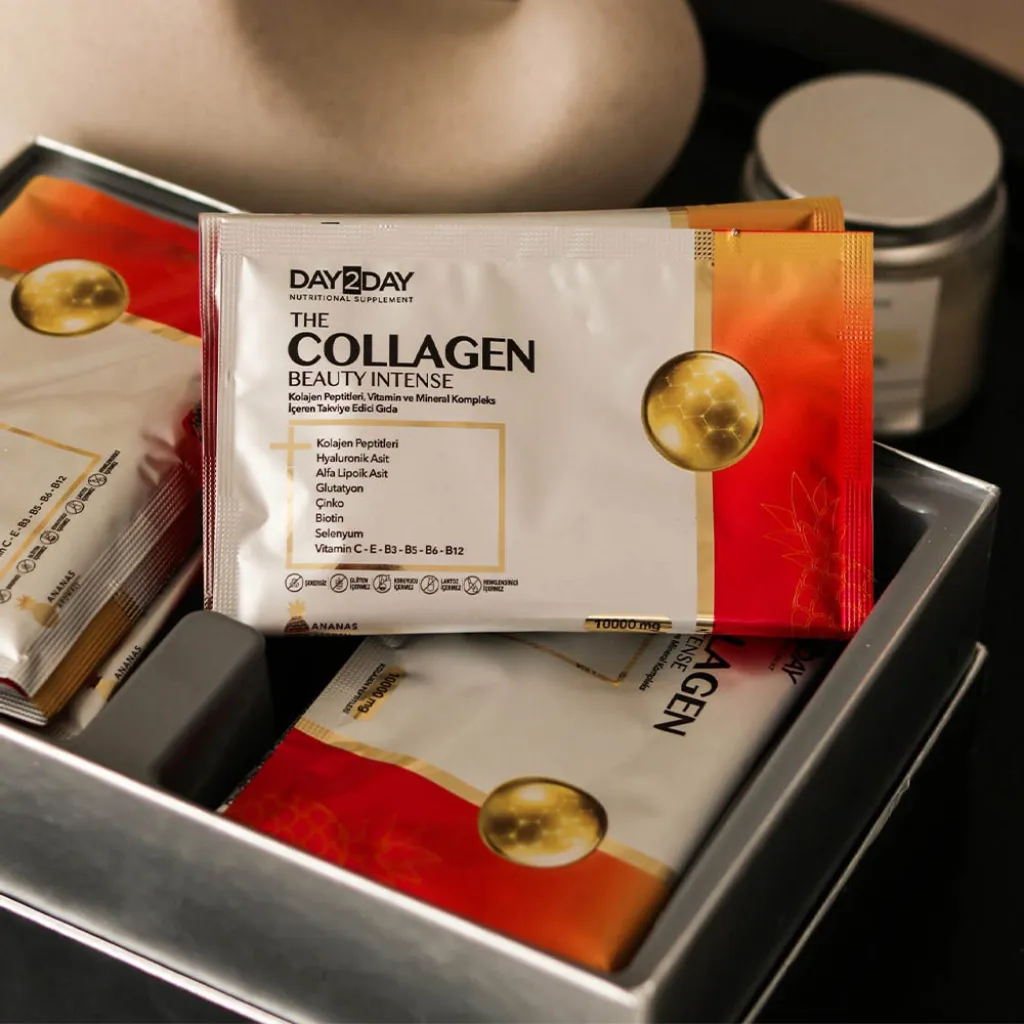 Антивіковий комплекс колагену, вітамінів та мінералів Day2Day The Collagen Beauty Intense Bovine, 30 саше Антивіковий комплекс колагену, вітамінів та мінералів Day2Day The Collagen Beauty Intense Bovine, 30 саше