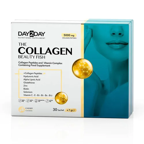 Морской коллаген с комплексом витаминов и антиоксидантов Day2Day The Collagen Beauty Fish, 30 саше - Фото№1 Морской коллаген с комплексом витаминов и антиоксидантов Day2Day The Collagen Beauty Fish, 30 саше - Фото№1