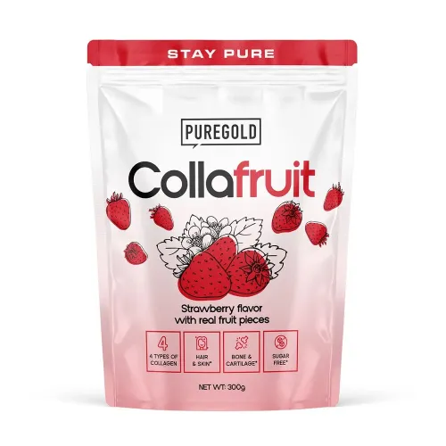 Коллаген Pure Gold Protein CollaFruit Strawberry, 300 г - Фото№1 Коллаген Pure Gold Protein CollaFruit Strawberry, 300 г - Фото№1