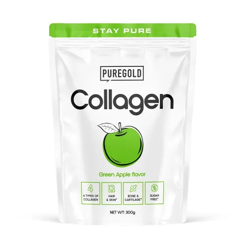 Коллаген Pure Gold Collagen Green Apple, 300 г - Фото№1 Коллаген Pure Gold Collagen Green Apple, 300 г - Фото№1