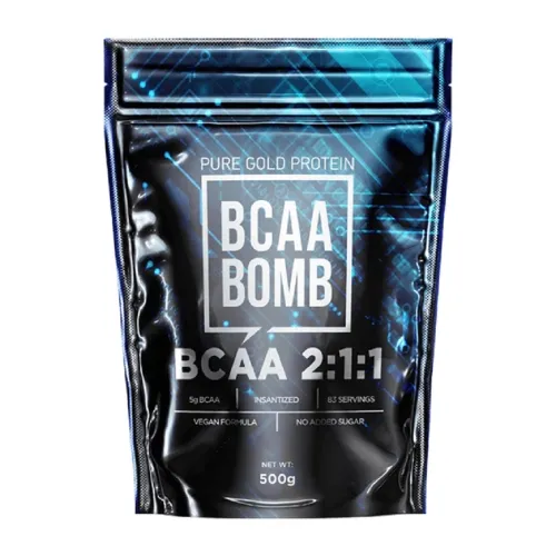Дієтична добавка BCAA Bomb 2-1-1 Fruit Punch Pure Gold, 500 г - Фото№1 Дієтична добавка BCAA Bomb 2-1-1 Fruit Punch Pure Gold, 500 г - Фото№1