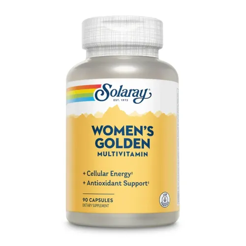 Мультивитамины для женщин Solaray Women's Golden, 90 капсул - Фото№1 Мультивитамины для женщин Solaray Women's Golden, 90 капсул - Фото№1
