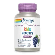 Дієтична добавка для концентрації уваги Solaray Focus for Children, 60 жувальних таблеток