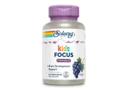 Дієтична добавка для концентрації уваги Solaray Focus for Children, 60 жувальних таблеток Дієтична добавка для концентрації уваги Solaray Focus for Children, 60 жувальних таблеток