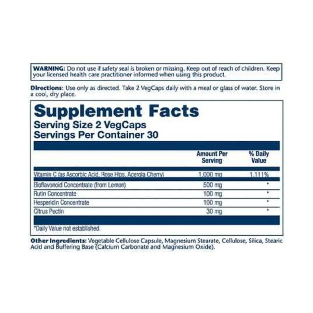 Витамин C Super Bio Vitamin C 1000mg Solaray
