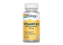 Вітамін К,Vitamin K-2 MK-7 50mcg Solaray, 30 капсул Вітамін К,Vitamin K-2 MK-7 50mcg Solaray, 30 капсул