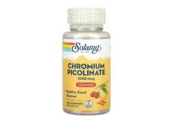 Дієтична добавка Хром лимон-малина Chromium Picolinate 1000mcg Solaray, 100 пастилки Дієтична добавка Хром лимон-малина Chromium Picolinate 1000mcg Solaray, 100 пастилки