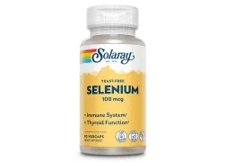 Дієтична добавка Селен Selenium 100mcg Solaray, 100 вегетаріанських капсул Дієтична добавка Селен Selenium 100mcg Solaray, 100 вегетаріанських капсул