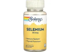 Дієтична добавка Селен Selenium 50mcg Solaray, 100 капсул Дієтична добавка Селен Selenium 50mcg Solaray, 100 капсул