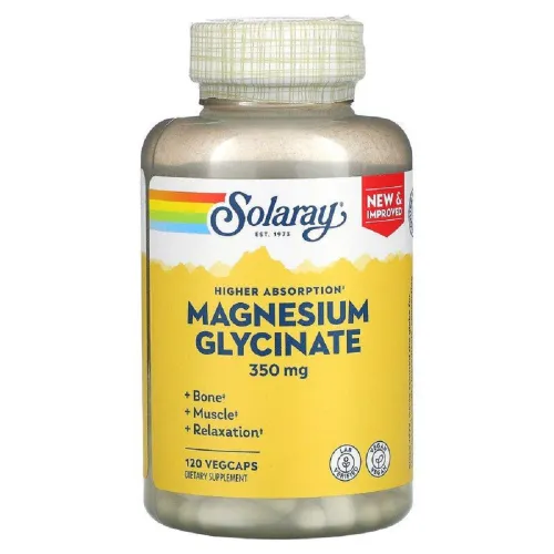 Магній Solaray Magnesium Glycinate 350mg - Фото№1 Магній Solaray Magnesium Glycinate 350mg - Фото№1