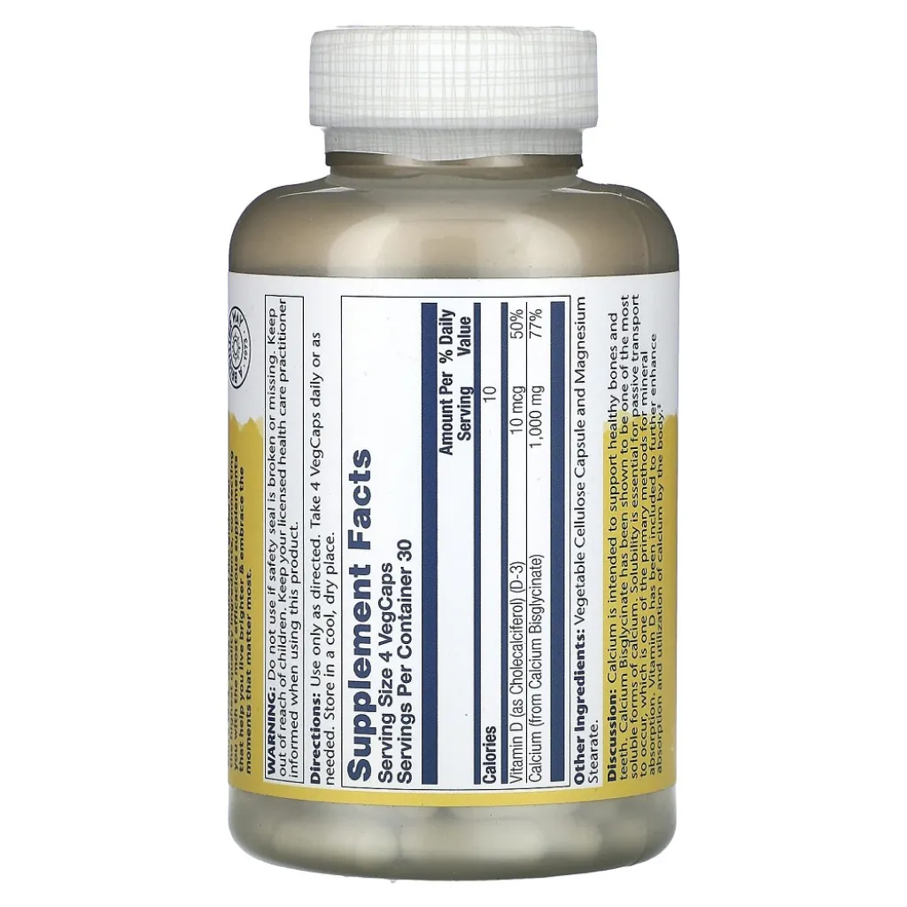 Кальцій Calcium Citrate 1000mg Solaray, 120 капсул Кальцій Calcium Citrate 1000mg Solaray, 120 капсул