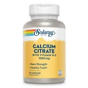 Кальцій Calcium w/ D3 Citrate 1000mg Solaray, 90 капсул