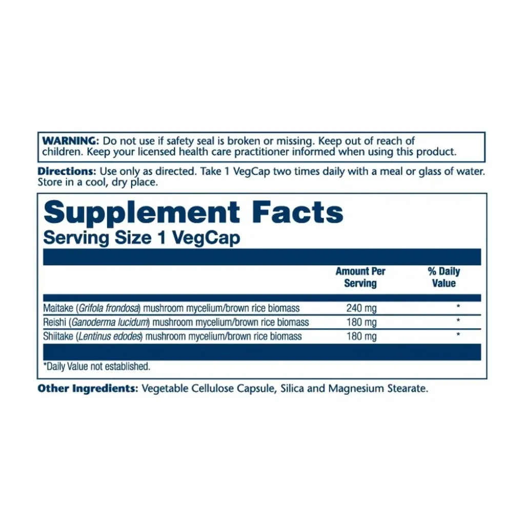 Суперфуди Mushroom Immune Complex 600mg Solaray, 100 капсул Суперфуди Mushroom Immune Complex 600mg Solaray, 100 капсул