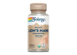 Суперфуди Organic Lion's Mane Fermented 1000mg Solaray, 60 капсул Суперфуди Organic Lion's Mane Fermented 1000mg Solaray, 60 капсул