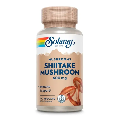 Суперфуди Shiitake Mushroom 600mg Solaray, 100 капсул - Фото№1 Суперфуди Shiitake Mushroom 600mg Solaray, 100 капсул - Фото№1