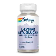 Амінокислоти Solaray L-Lysine with Beta Glucan 1000mg, 60 капсул Амінокислоти Solaray L-Lysine with Beta Glucan 1000mg, 60 капсул