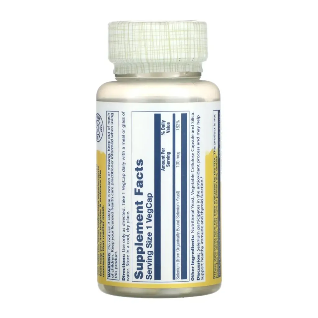 Антиоксидант Solaray Selenium 100mcg, 100 капсул Антиоксидант Solaray Selenium 100mcg, 100 капсул
