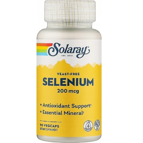 Антиоксиданти Selenium Yeast Free 200mcg Solaray, 90 капсул - Фото№1 Антиоксиданти Selenium Yeast Free 200mcg Solaray, 90 капсул - Фото№1
