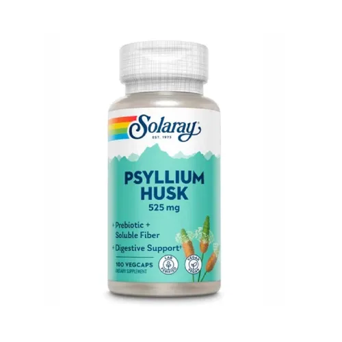 Клетчатка Psyllium Husk 525 mg Natural Factors, 100 капсул - Фото№1