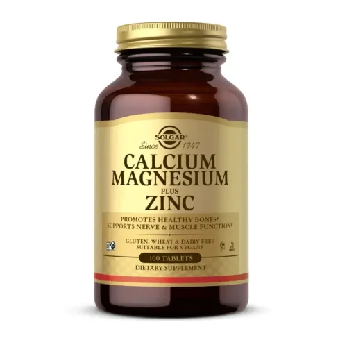 Мінеральний комплекс Solgar Calcium Magnesium Plus Zinc, 100 таблеток - Фото№1