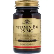 Вітамін В6 Vitamin B6 25mg Solgar, 100 таблеток