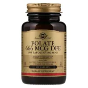 Вітамін В9 Folate 400 mcg (as Metafolin) Solgar, 100 таблеток Вітамін В9 Folate 400 mcg (as Metafolin) Solgar, 100 таблеток