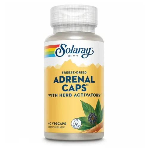 Адаптогены Solaray Adrenal 170mg, 60 капсул - Фото№1 Адаптогены Solaray Adrenal 170mg, 60 капсул - Фото№1