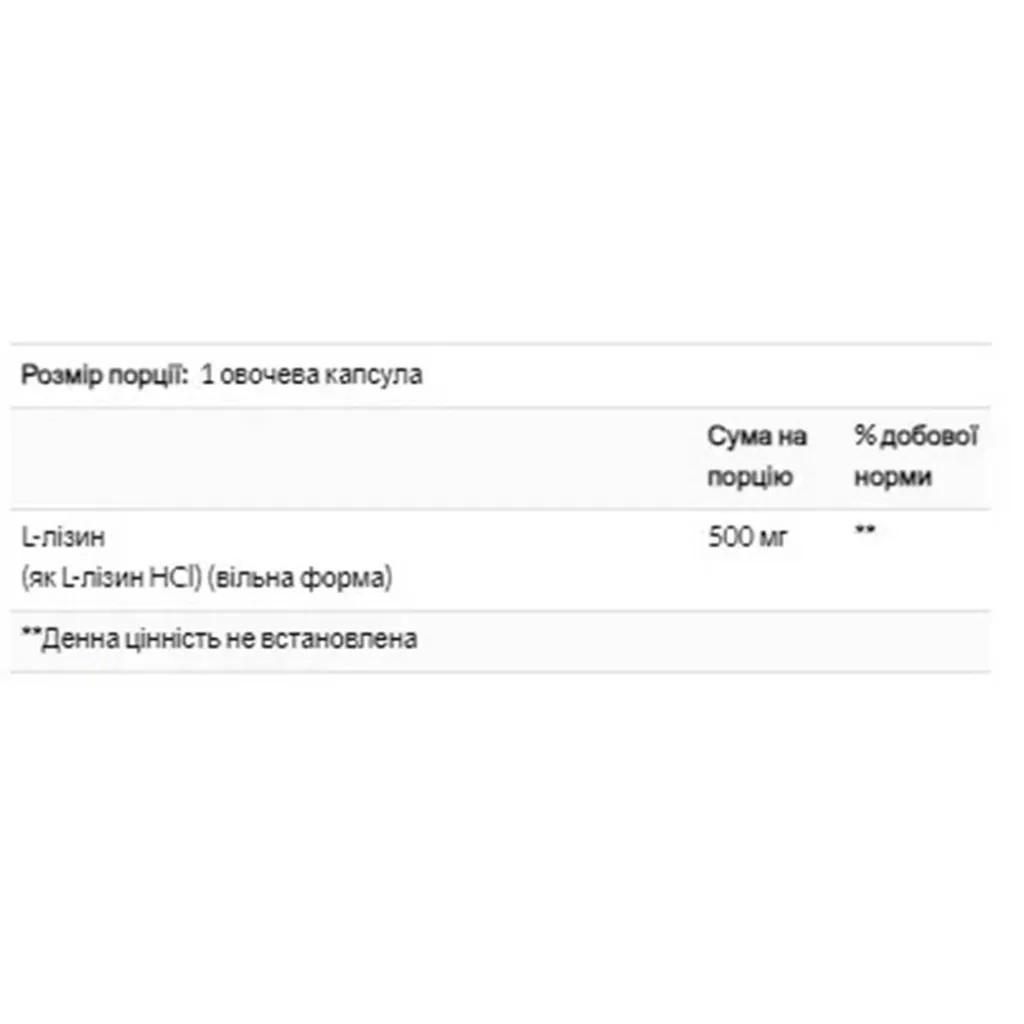 Аминокислоты Solgar L-Lysine 500 mg, 100 капсул Аминокислоты Solgar L-Lysine 500 mg, 100 капсул
