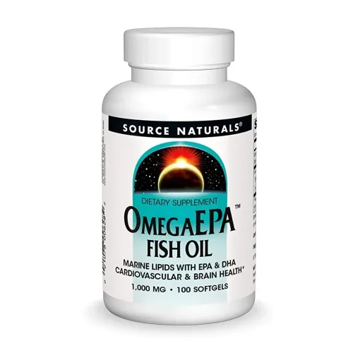 Омега Source Naturals OmegaEPA™ Fish Oil 1000mg, 100 капсул - Фото№1