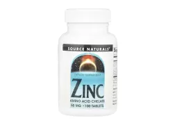 Дієтична добавка Цинк Source Naturals Zinc 50 mg, 100 таблеток Дієтична добавка Цинк Source Naturals Zinc 50 mg, 100 таблеток