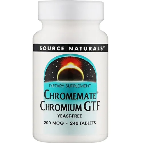 Дієтична добавка Хром Chromium Picolinate 200 mcg Yeast Free Source Naturals, 240 таблеток - Фото№1 Дієтична добавка Хром Chromium Picolinate 200 mcg Yeast Free Source Naturals, 240 таблеток - Фото№1