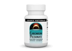 Дієтична добавка Хром Source Naturals Chromium Picolinate 200 mcg Yeast Free, 60 таблеток Дієтична добавка Хром Source Naturals Chromium Picolinate 200 mcg Yeast Free, 60 таблеток