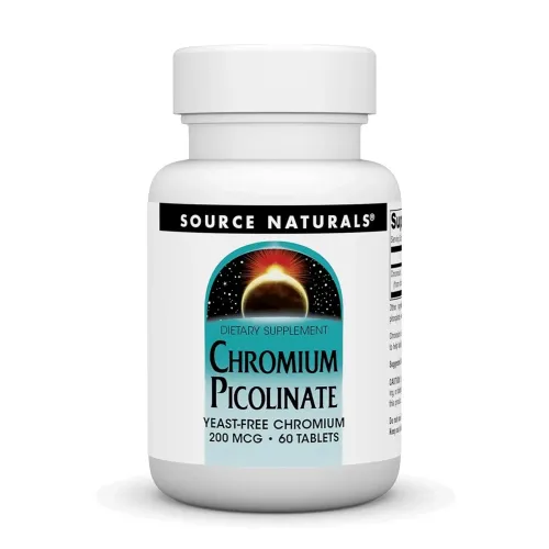 Дієтична добавка Хром Source Naturals Chromium Picolinate 200 mcg Yeast Free, 60 таблеток - Фото№1 Дієтична добавка Хром Source Naturals Chromium Picolinate 200 mcg Yeast Free, 60 таблеток - Фото№1