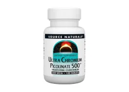 Дієтична добавка Хром Ultra Chromium Picolinate 500 mcg Source Naturals, 60 таблеток Дієтична добавка Хром Ultra Chromium Picolinate 500 mcg Source Naturals, 60 таблеток