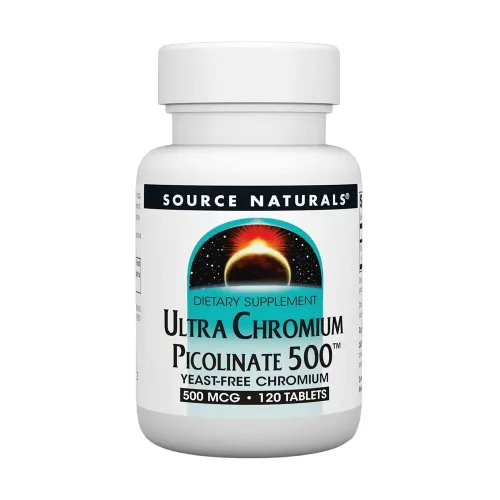 Диетическая добавка Хром Ultra Chromium Picolinate 500 mcg Source Naturals, 60 таблеток - Фото№1 Диетическая добавка Хром Ultra Chromium Picolinate 500 mcg Source Naturals, 60 таблеток - Фото№1
