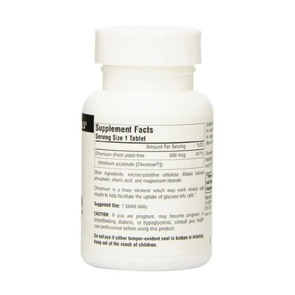 Диетическая добавка Хром Ultra Chromium Picolinate 500 mcg Source Naturals, 60 таблеток Диетическая добавка Хром Ultra Chromium Picolinate 500 mcg Source Naturals, 60 таблеток
