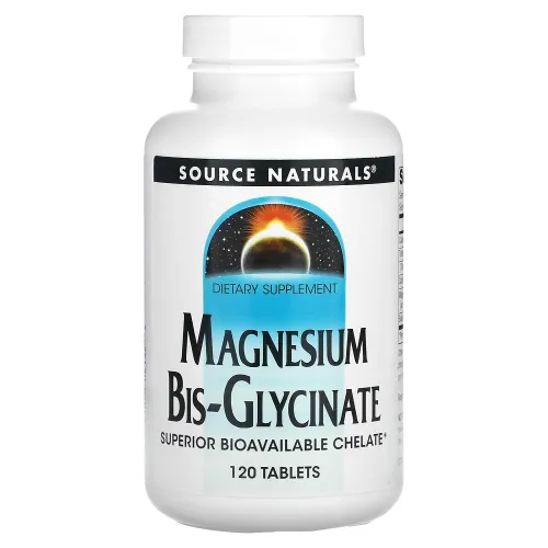 Магній Magnesium Bis-Glycinate Source Naturals - Фото№1 Магній Magnesium Bis-Glycinate Source Naturals - Фото№1