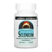 Дієтична добавка Селен Selenium 200mcg Source Naturals, 60 таблеток