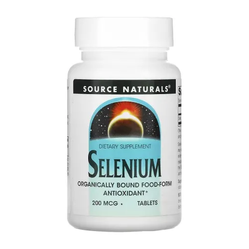 Диетическая добавка Селен Selenium 200mcg Source Naturals, 60 таблеток - Фото№1 Диетическая добавка Селен Selenium 200mcg Source Naturals, 60 таблеток - Фото№1