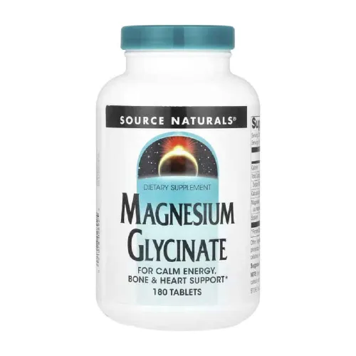 Магній Magnesium Glycinate Source Naturals, 180 таблеток - Фото№1 Магній Magnesium Glycinate Source Naturals, 180 таблеток - Фото№1