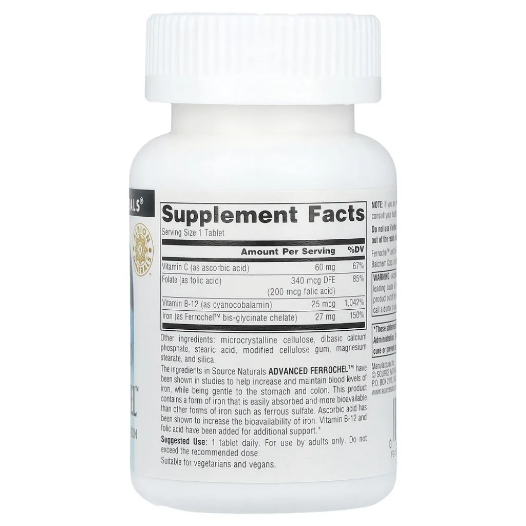 Железо Source Naturals Advanced Ferrochel™ 27 mg Железо Source Naturals Advanced Ferrochel™ 27 mg