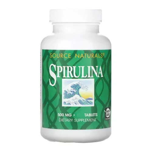 Дієтична добавка Source Naturals Спіруліна - Spirulina 500mg, 100 таблеток - Фото№1 Дієтична добавка Source Naturals Спіруліна - Spirulina 500mg, 100 таблеток - Фото№1