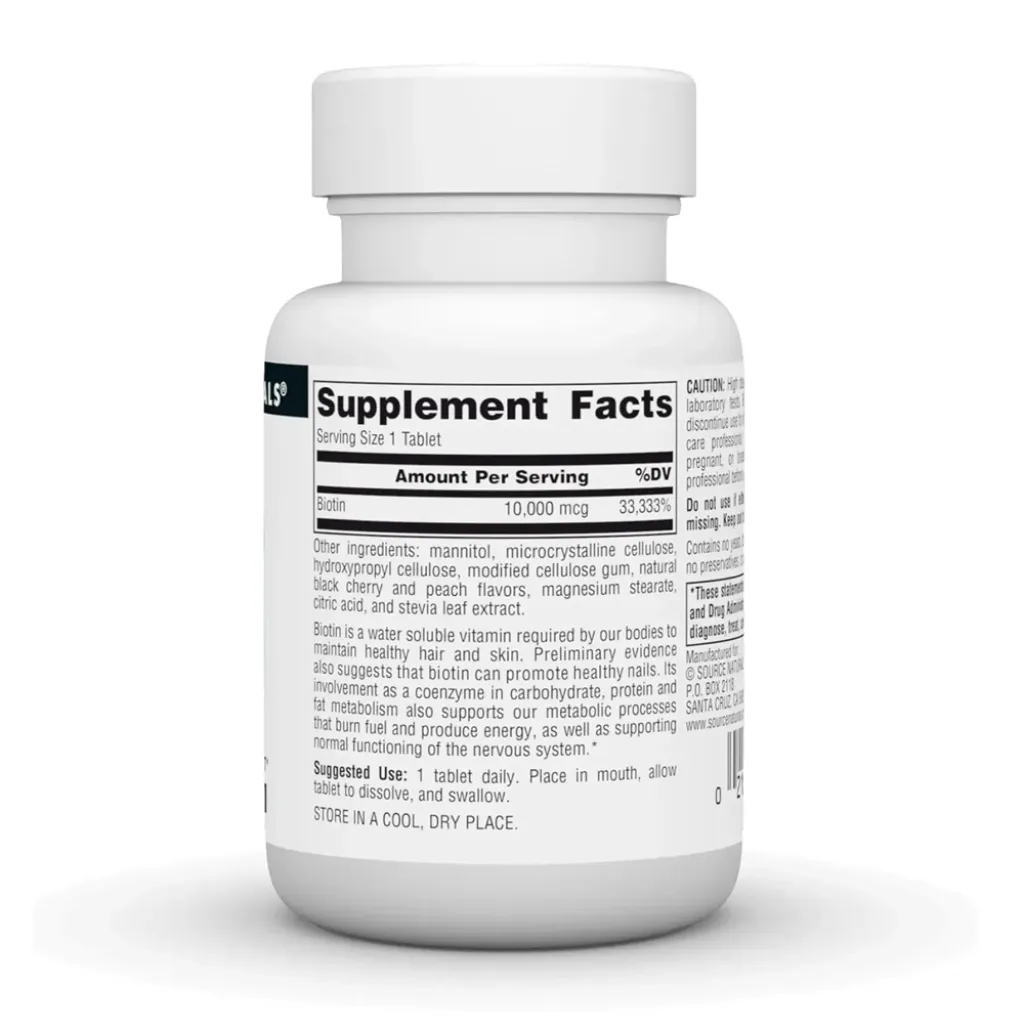 Вітамін В7 Biotin Fast Melt 10000 mcg Source Naturals Вітамін В7 Biotin Fast Melt 10000 mcg Source Naturals
