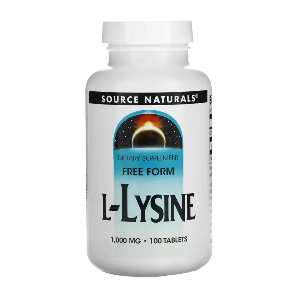 Амінокислота Source Naturals L-Lysine 1000mg