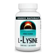 Амінокислота Source Naturals L-Lysine 1000mg Амінокислота Source Naturals L-Lysine 1000mg