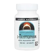 Амінокислота Source Naturals L-Tryptophan 500mg, 60 таблеток