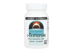Амінокислота Source Naturals L-Tryptophan 500mg, 60 таблеток Амінокислота Source Naturals L-Tryptophan 500mg, 60 таблеток